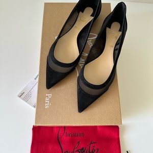 Christian Louboutin Size 35.5 Black Suede